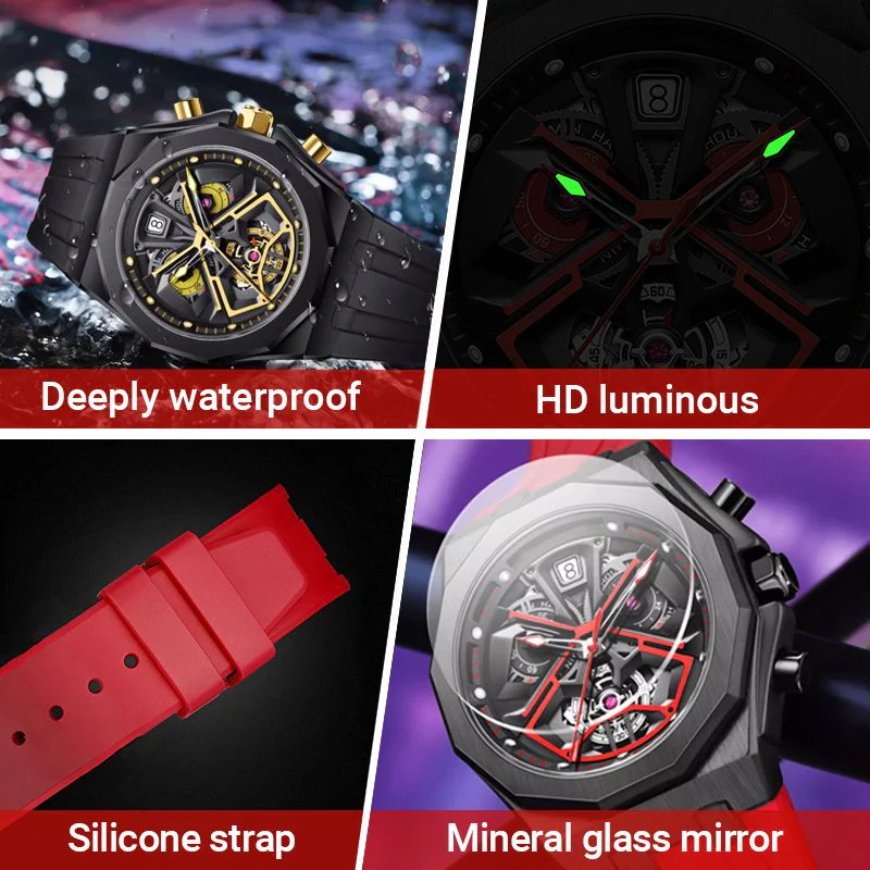 🎁Best Gift🎁Men's Hollow-out Fashionable Waterproof Quartz Watch ⌚ - Image 4