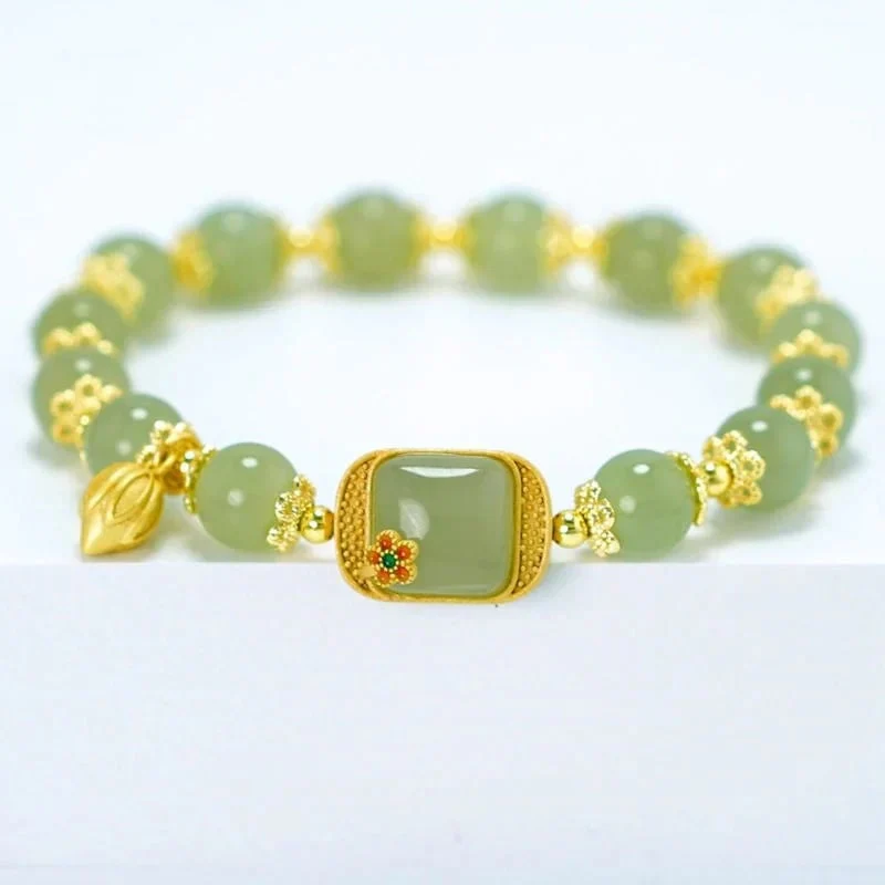 š„ HOT SALE š„Hotan Jade Beaded Bracelet - Image 12