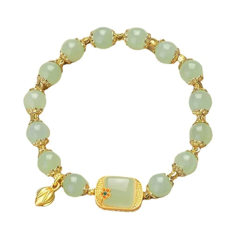 š„ HOT SALE š„Hotan Jade Beaded Bracelet - Image 13