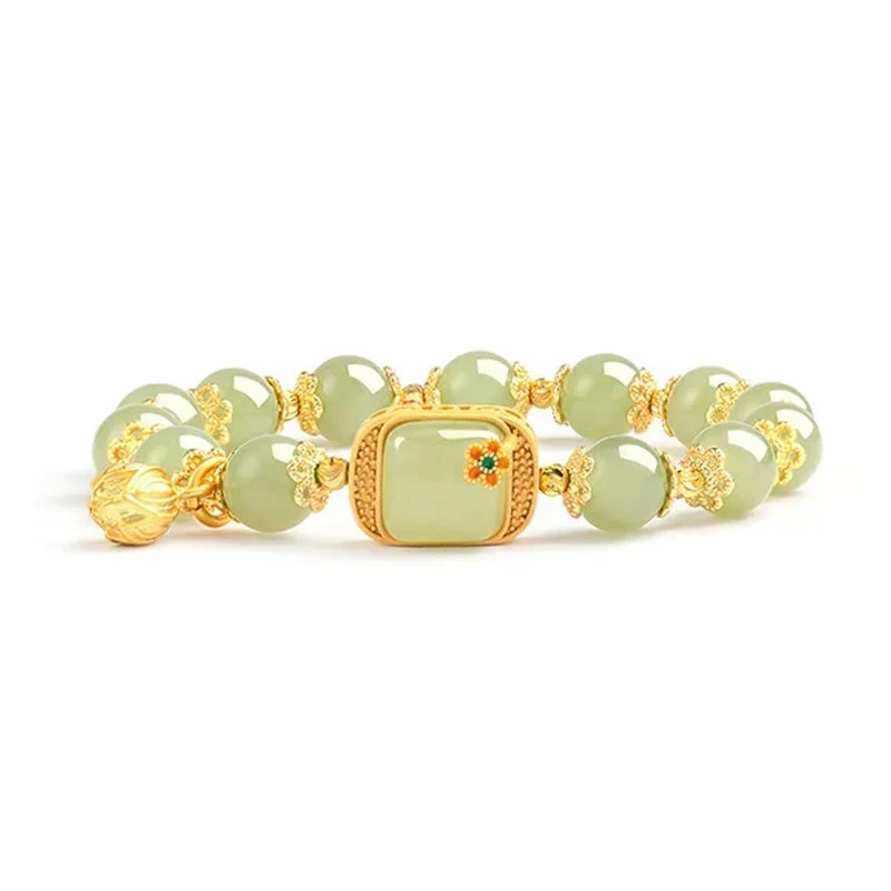 š„ HOT SALE š„Hotan Jade Beaded Bracelet - Image 14
