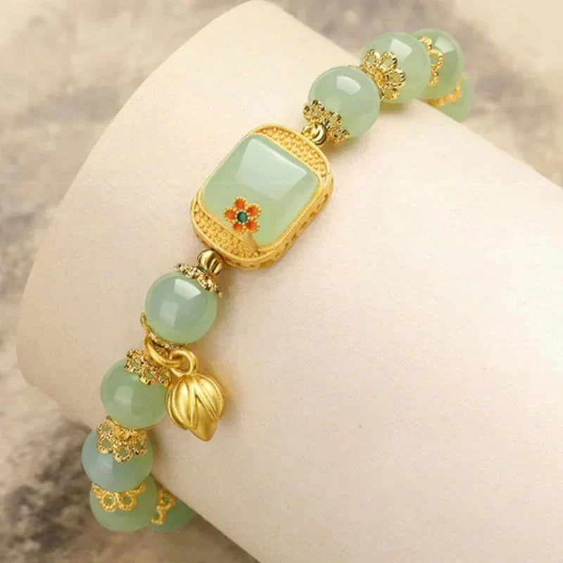 š„ HOT SALE š„Hotan Jade Beaded Bracelet - Image 6