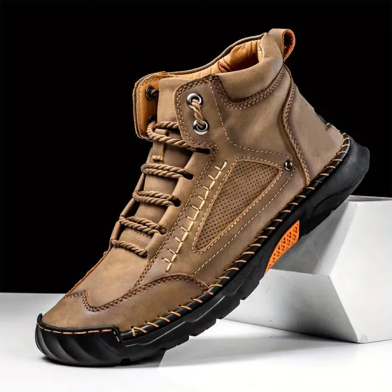 💥Hot Sale💥Stylish Hand-Stitched Flat Sole Men's Boots💥Ultimate comfort💥 - Image 4