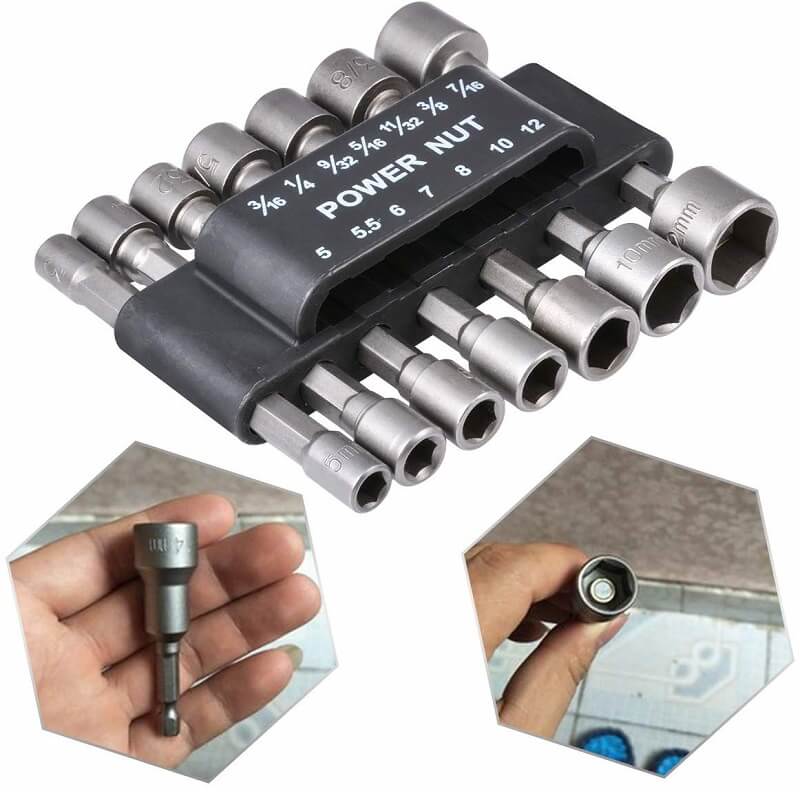 Hexagon Handle Screw Powerful Socket Wrench Set of 14 Pieces - Image 10