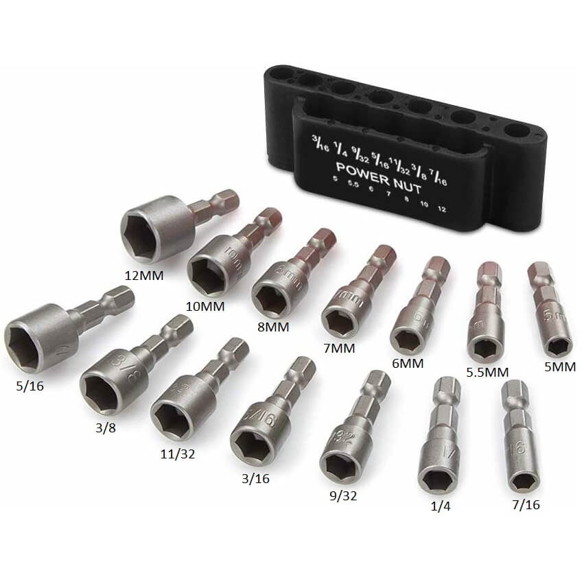 Hexagon Handle Screw Powerful Socket Wrench Set of 14 Pieces - Image 11