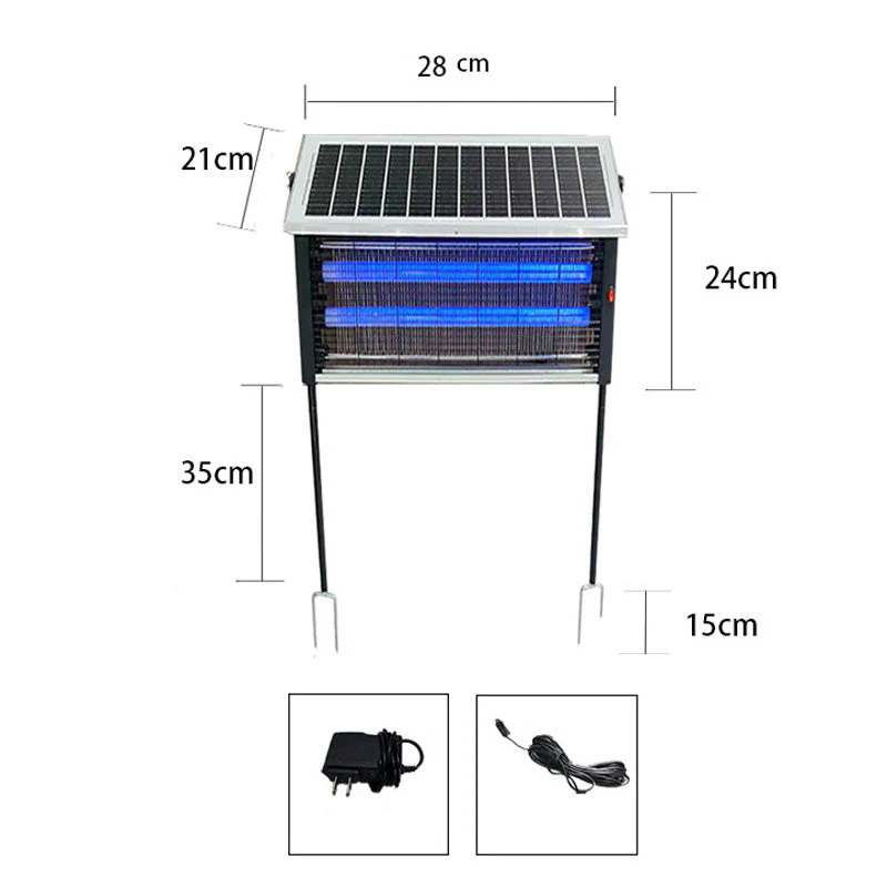 3500V High Powered Solar Bug Zapper for Indoor & Outdoor - Image 11