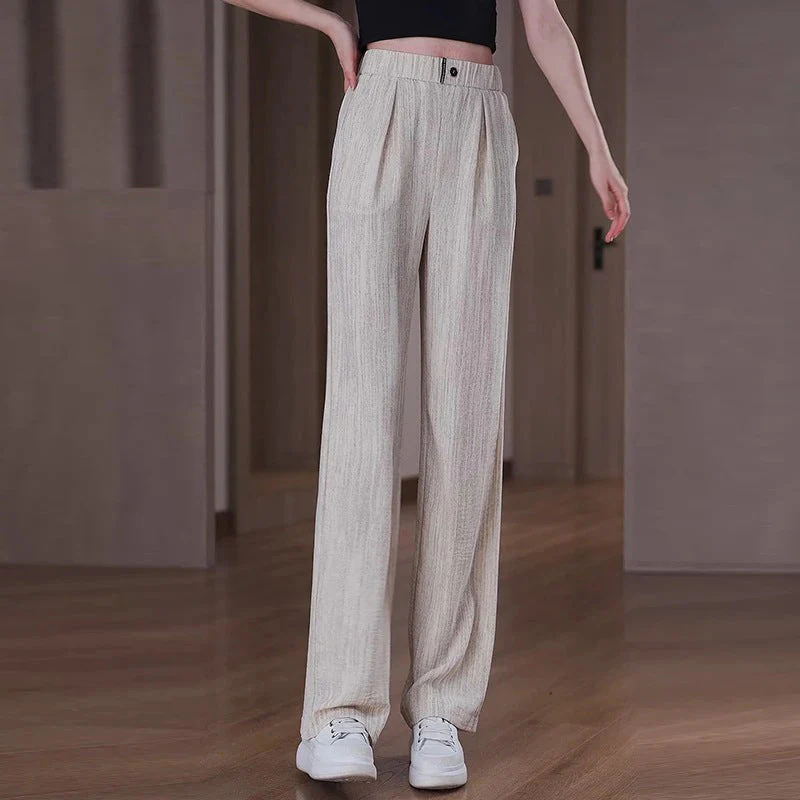 High-Waisted Comfortable Breathable Wide-Leg Pants - Image 2