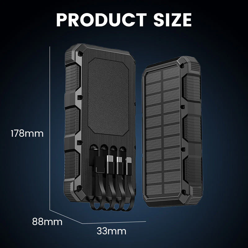 High-Capacity Solar Power Bank with Built-in Light - Image 8