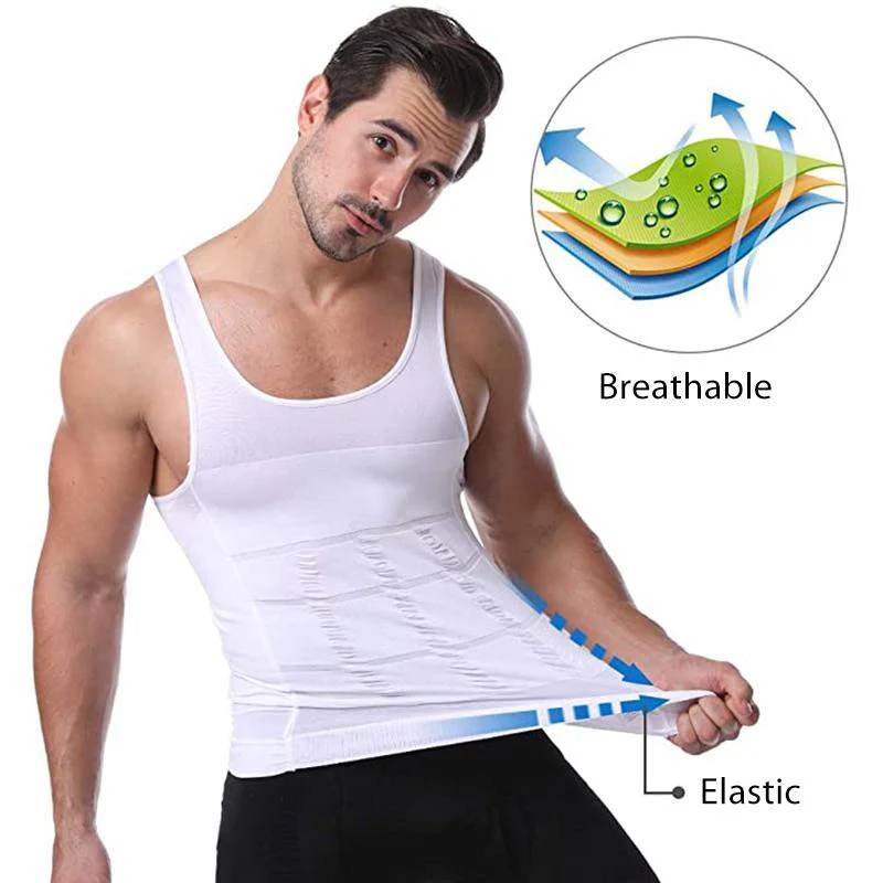 🌸💪Men's Slimming Tummy Control Chest Undershirt Shapewear!💪Buy 2 and get free shipping directly to get you in shape every day! - Image 5
