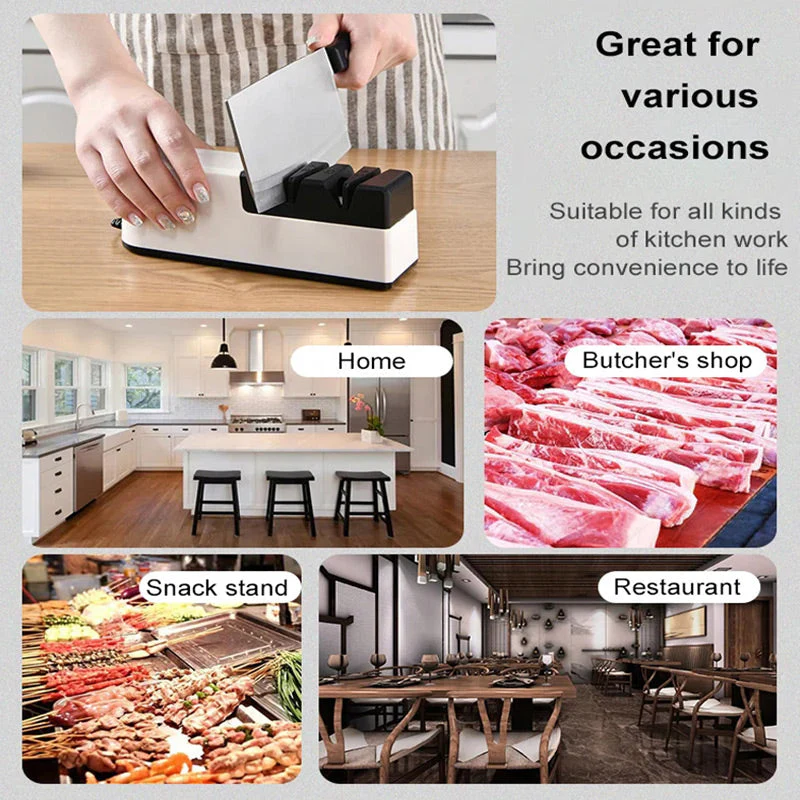 🔪Professional Electric Knife Sharpener – Fast & Precise Sharpening, Multi-Angle Guide for Kitchen & Outdoor Knives ✨📦 - Image 7