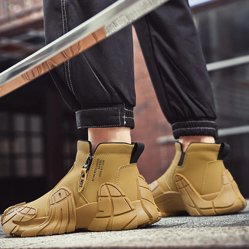 Men's High-Top Slip Resistant Practical Fashion Shoes - Image 5