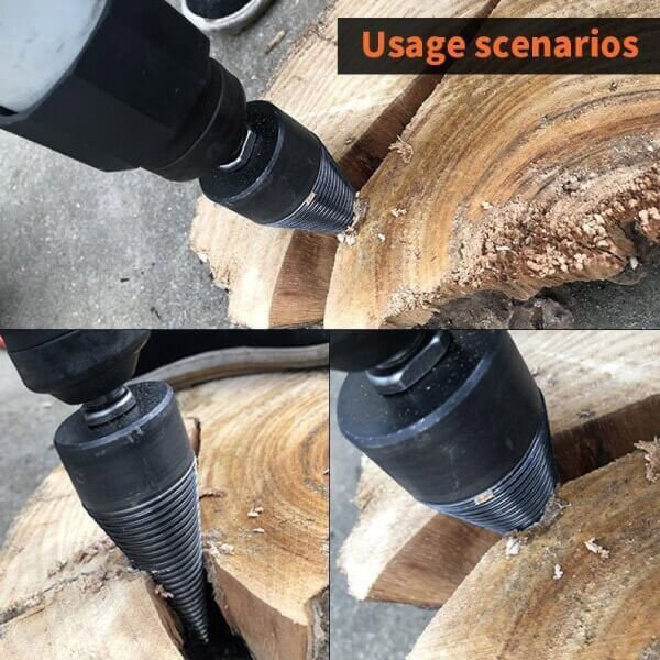 Removable drill for splitting wood, electric drill for home use, heavy-duty drill - Image 5