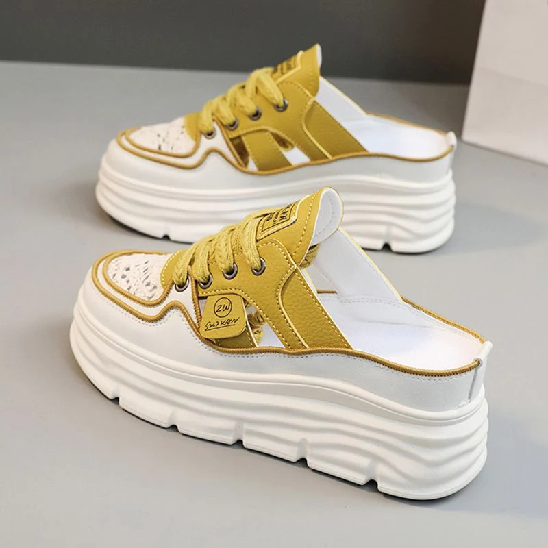 Lightweight Thick-sole Hollowed Breathable Shoes for Women - Image 8