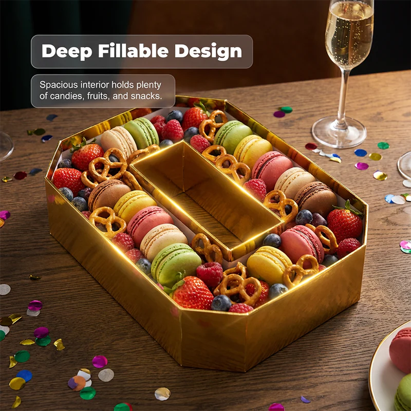 Large Fillable Number Decor Box for Parties - Image 2