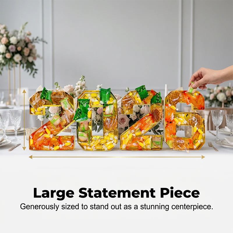 Large Fillable Number Decor Box for Parties - Image 4