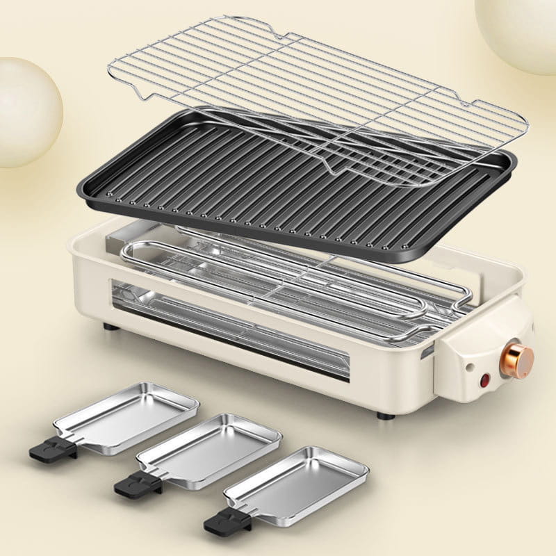 Large Capacity Detachable Multi-Function Smokeless Electric Grill - Image 9