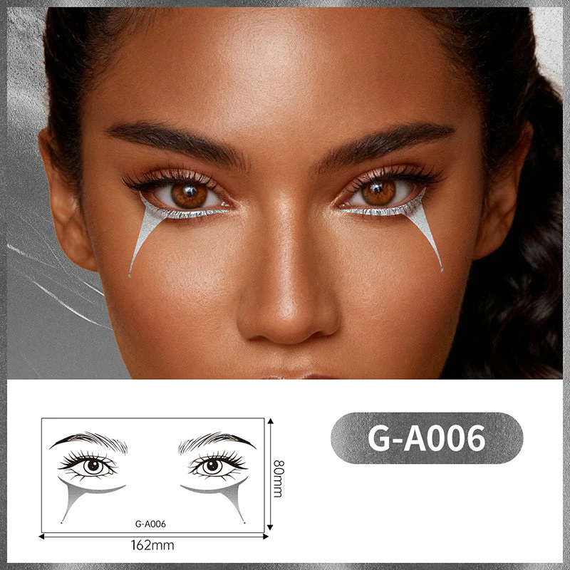 Long-Lasting Gilded Eye Makeup Stickers - Image 14