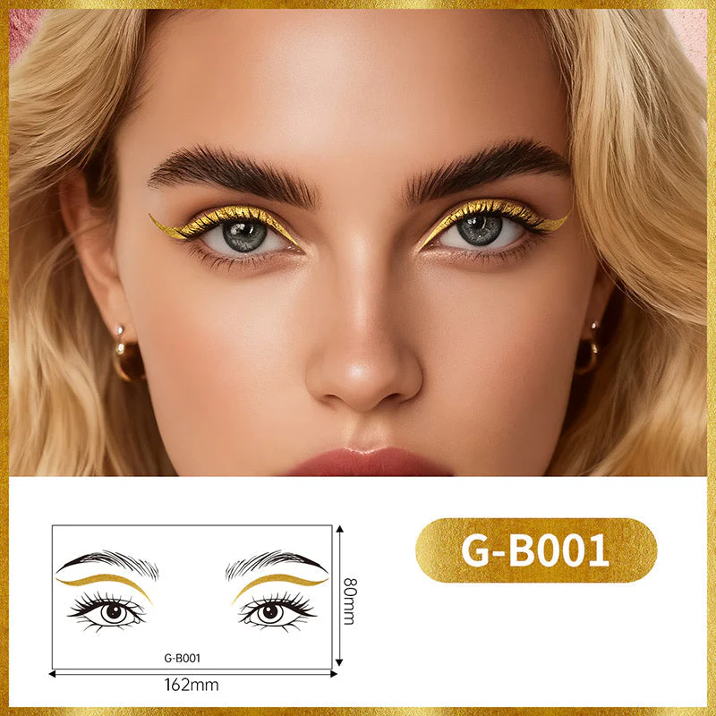 Long-Lasting Gilded Eye Makeup Stickers - Image 15