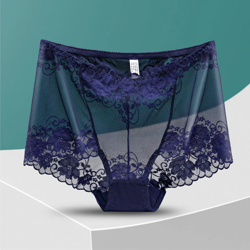 Women's Hand-Crocheted Lace High-Rise Boxer Briefs - Image 12