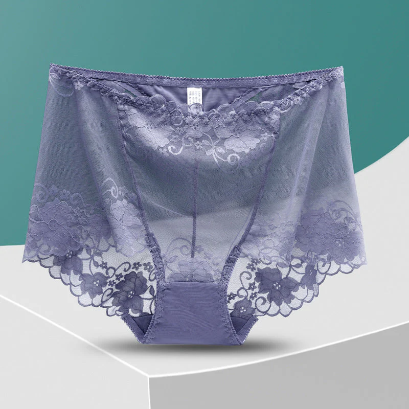 Women's Hand-Crocheted Lace High-Rise Boxer Briefs - Image 13