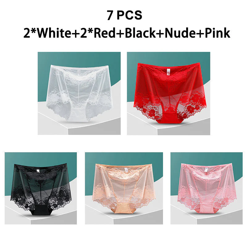 Women's Hand-Crocheted Lace High-Rise Boxer Briefs - Image 18