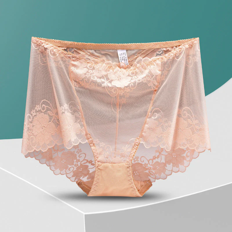 Women's Hand-Crocheted Lace High-Rise Boxer Briefs - Image 9