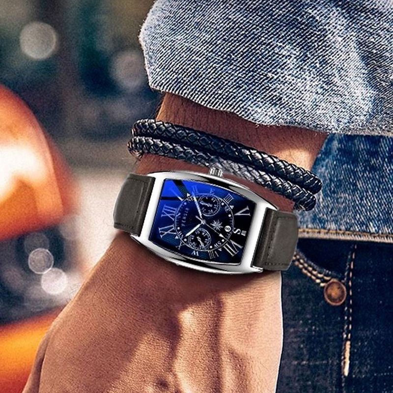 Gift Choice - Men’s Fashionable Large Dial Quartz Watch - Image 12