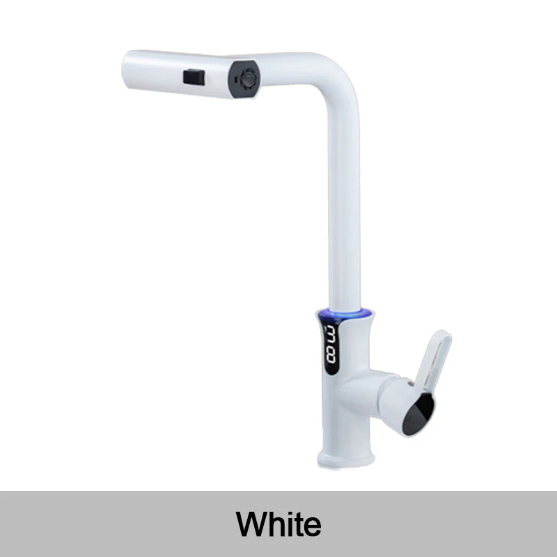 Multifunctional Pull Out Kitchen Sink Faucet with Digital Temperature Display - Image 13