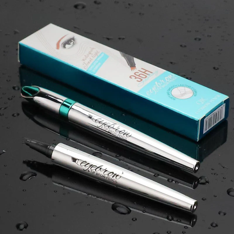 3D Waterproof Microblading Eyebrow Pen 4 Fork Tip Tattoo Pencil - Image 12