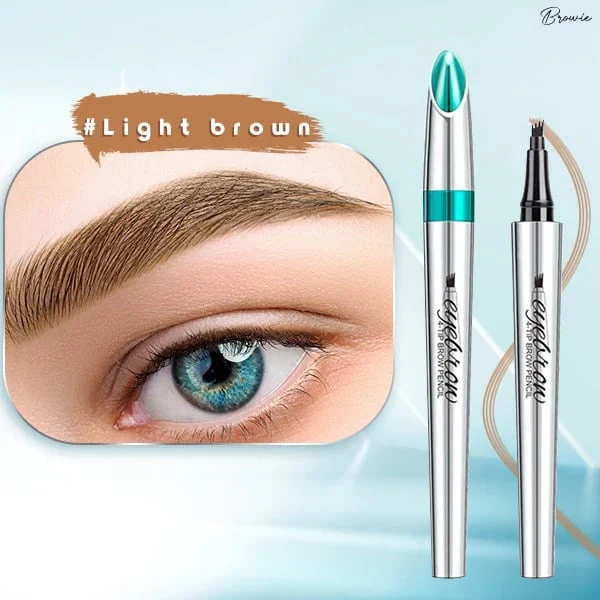 3D Waterproof Microblading Eyebrow Pen 4 Fork Tip Tattoo Pencil - Image 7