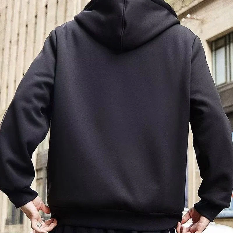 Men’s Thickened Faux Cashmere Hoodie Cardigan - Great Gift - Image 5