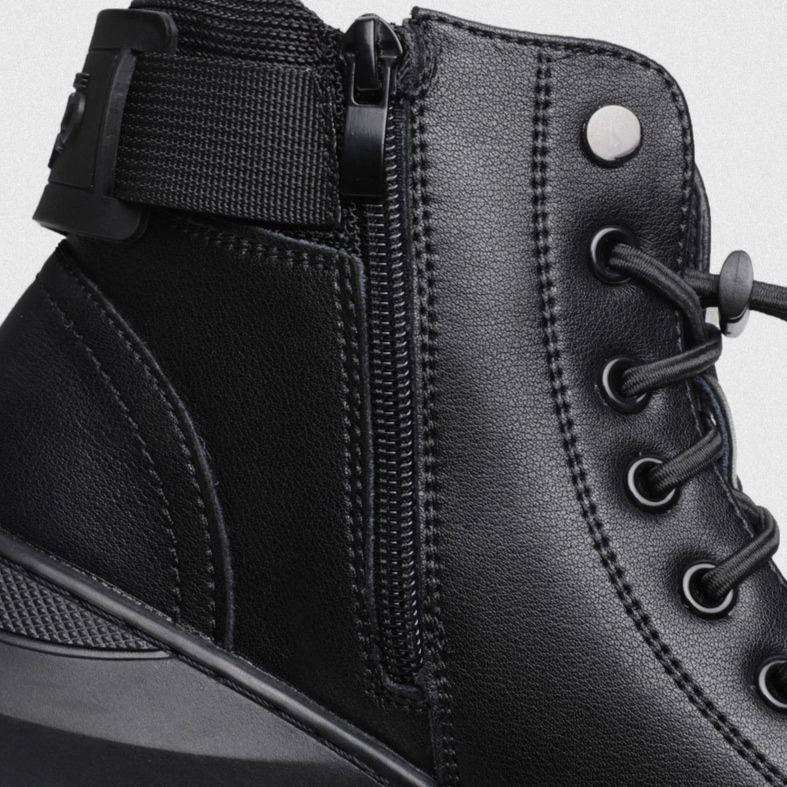 Black Warm Leather Boots - Image 14