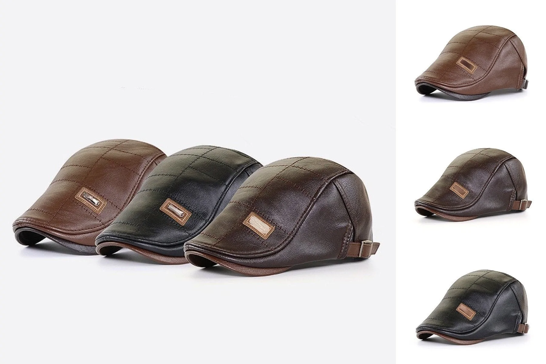 New Fashion Leather Beret - Image 10