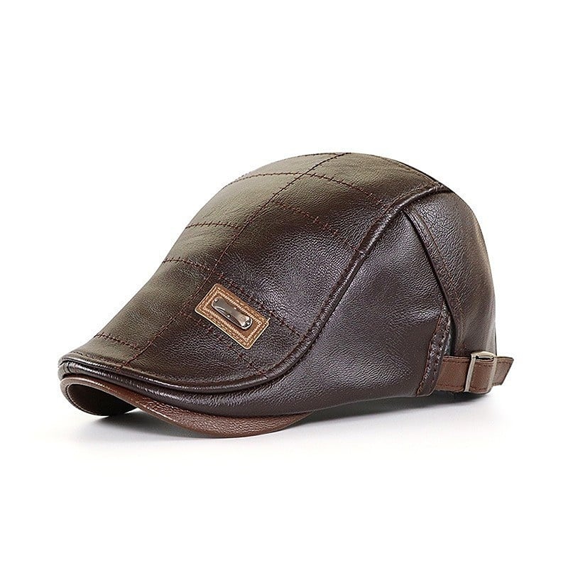 New Fashion Leather Beret - Image 3