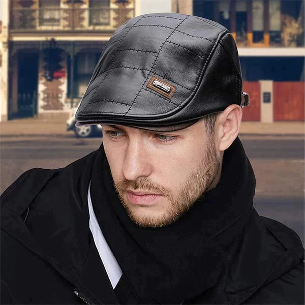 New Fashion Leather Beret - Image 6