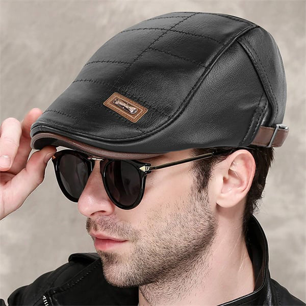New Fashion Leather Beret - Image 8
