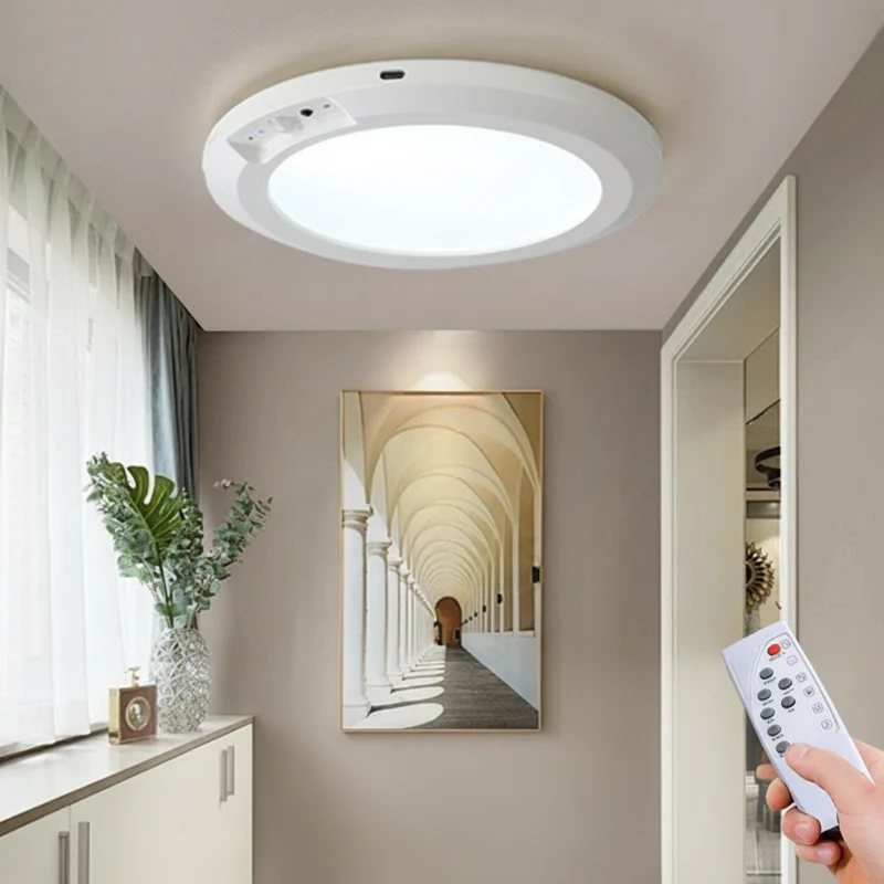 Magnetic Motion Sensor Ceiling Light with Remote - Image 4