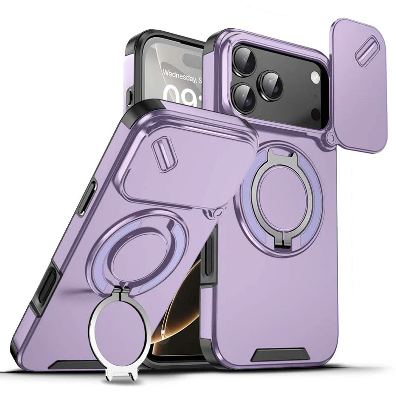 Magnetic Phone Case with Ring Stand For iPhone - Image 13