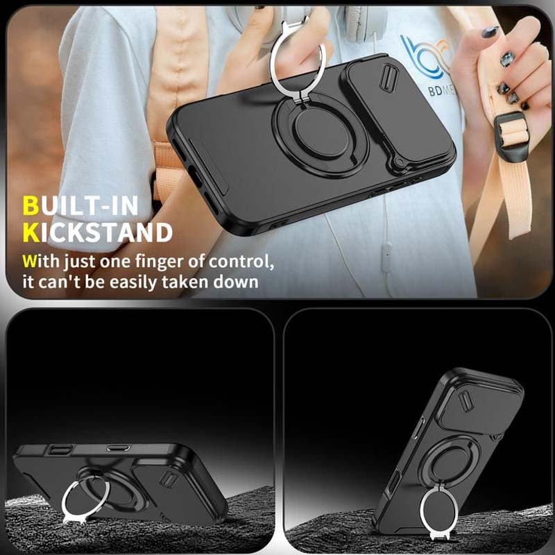 Magnetic Phone Case with Ring Stand For iPhone - Image 4