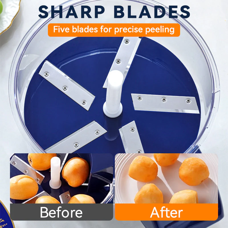 ⏳Limited-time 50% off⏰Transparent Electric Fruit and Vegetable Peeler🍇🧄 - Image 3