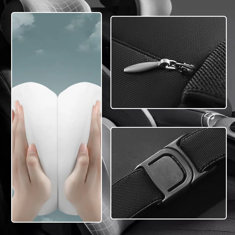 Memory Foam Headrest & Lumbar Support for Car Seat - Image 6