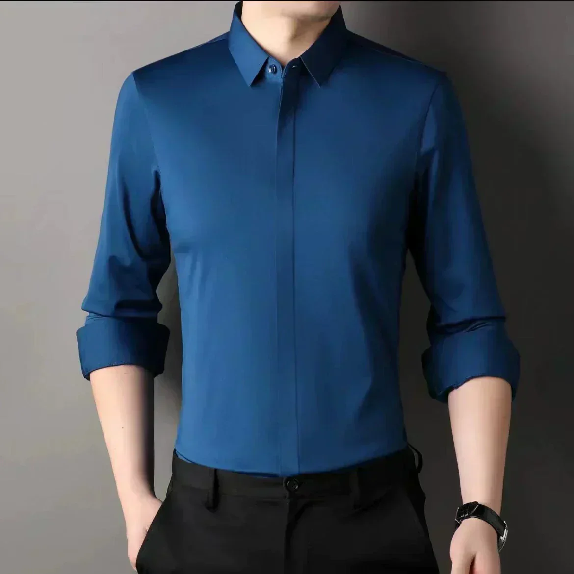 🎉2025 New Products Hot Sale✨Men's Wrinkle-Free Button-Down Shirt - Image 10