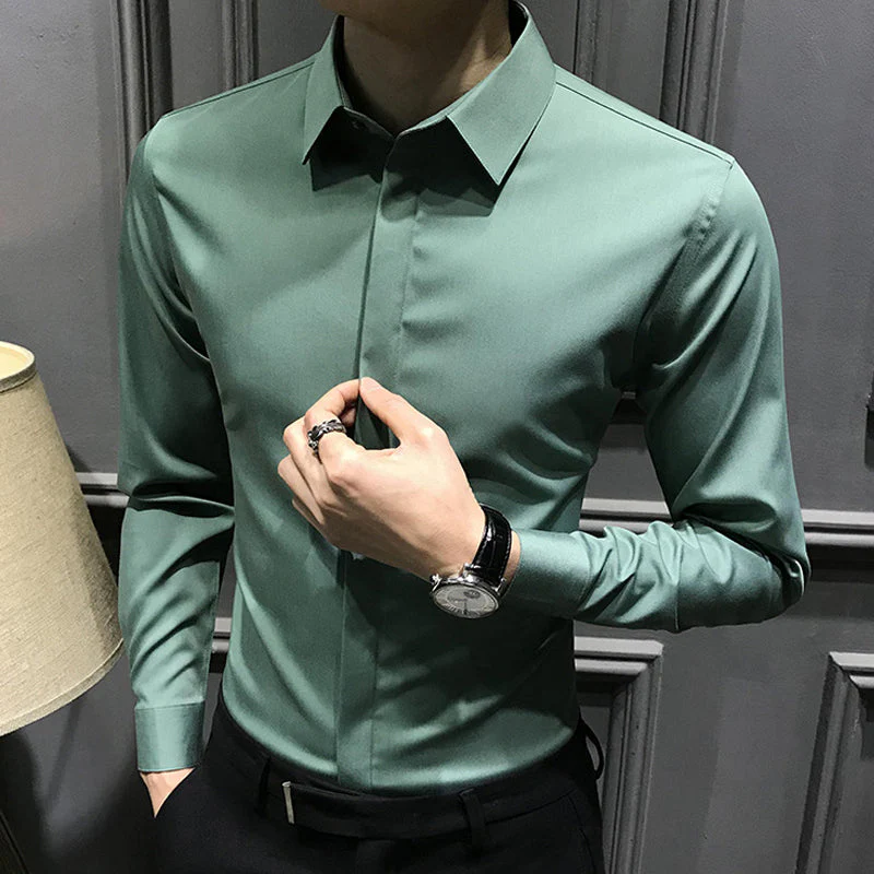 🎉2025 New Products Hot Sale✨Men's Wrinkle-Free Button-Down Shirt - Image 9