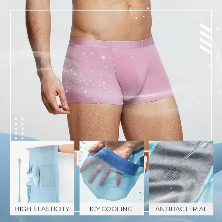 Men's Ice Silk Boxer Shorts Underwear - Image 6