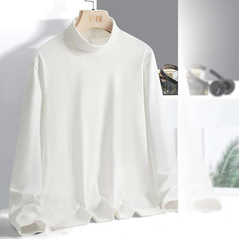Ideal Gift - Men's Crew Neck Warm Solid Color Base Layer - Image 7