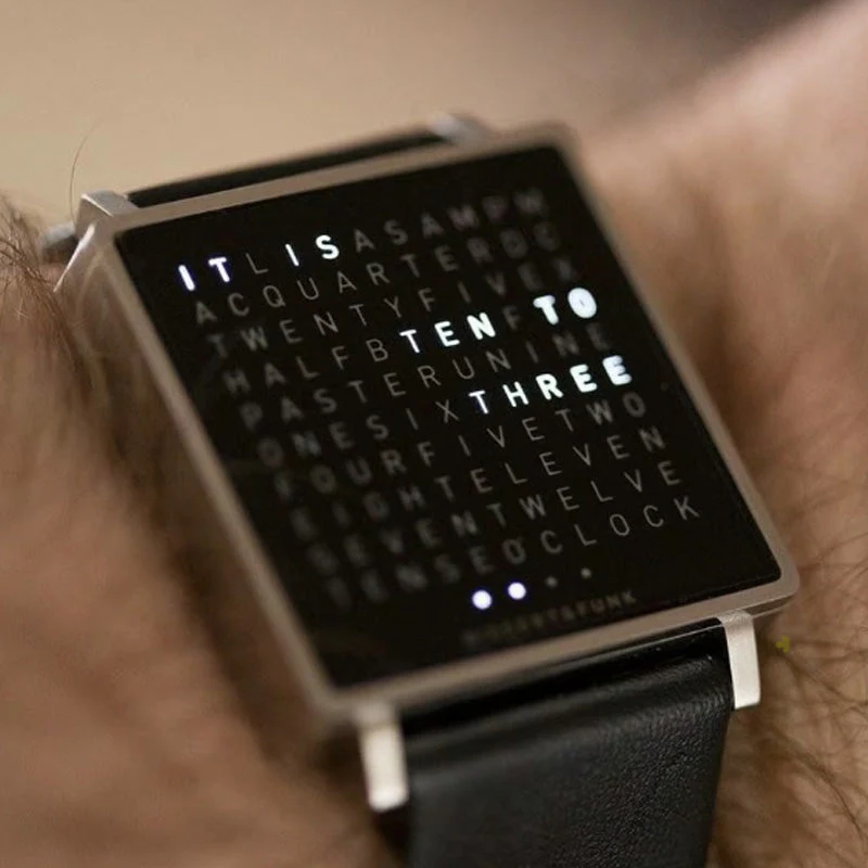 Men's Waterproof Square Electronic Watch with Steel Band - Image 2