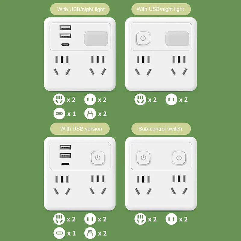 Multi-Function Socket Converter with Night Light - Image 6