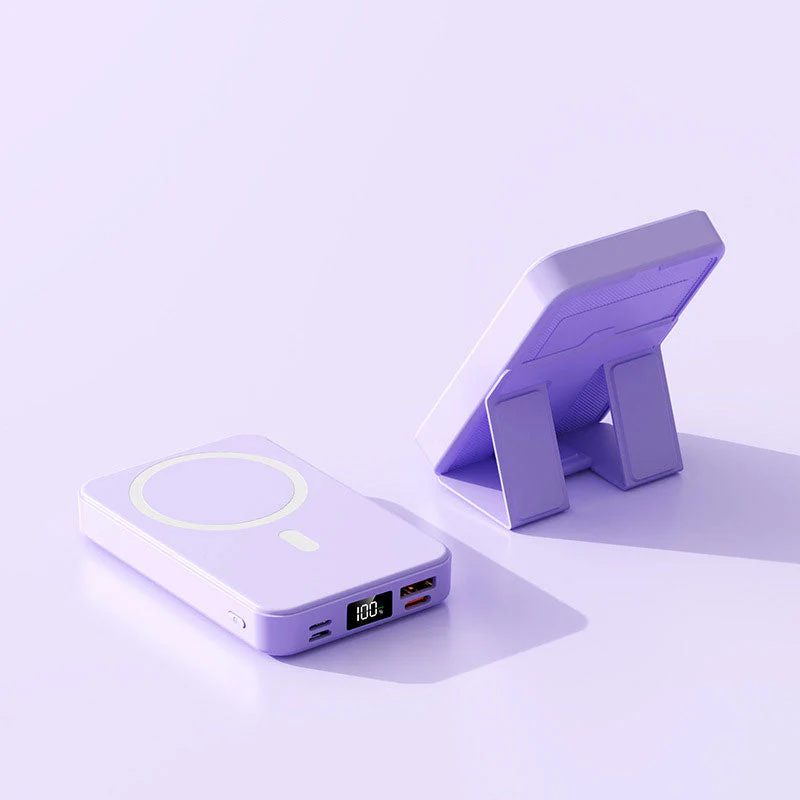 22.5W 10000mAh Magnetic Wireless Charging Mobile Power with Stand - Image 16
