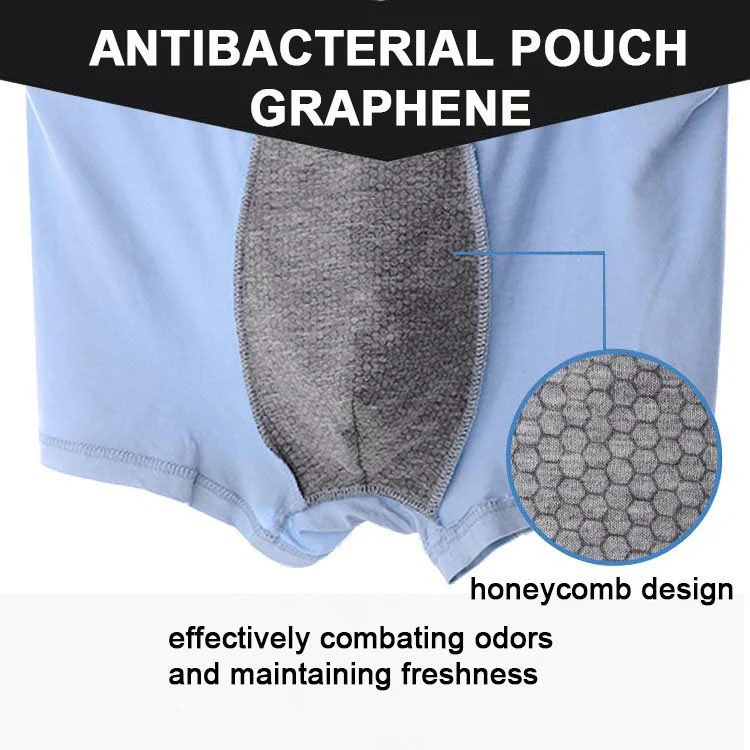 Negative Ion Graphene Seamless Breathable Modal Underwear for Men - Image 5