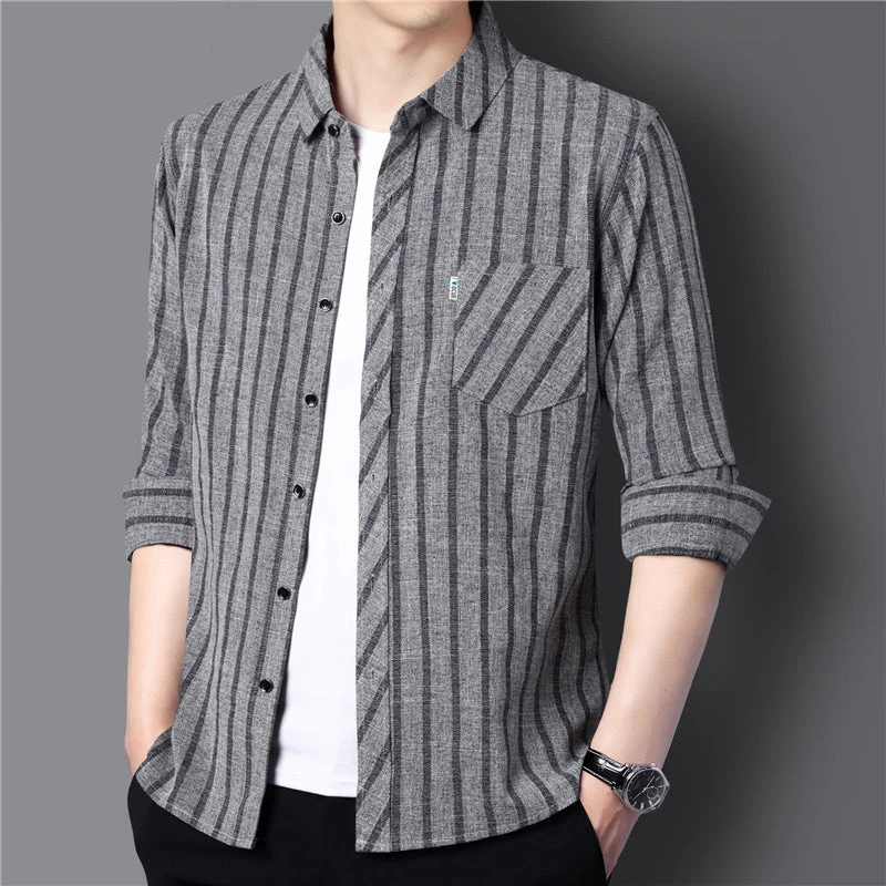 🎁Hot Sale 50% OFF⏳Men's Casual Stripe Shirt - Image 3