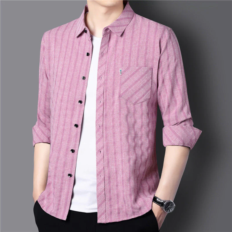 🎁Hot Sale 50% OFF⏳Men's Casual Stripe Shirt - Image 4
